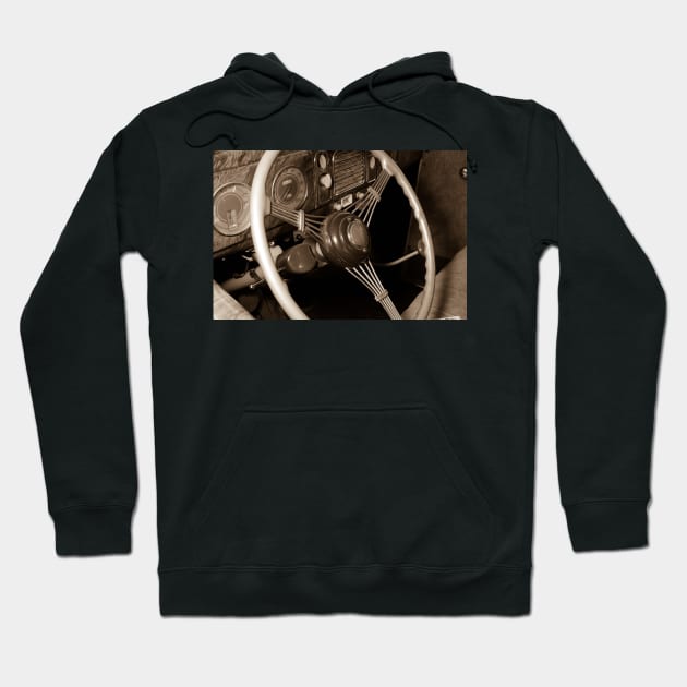 1938 Ford V8 Art Deco Wheel 6 Hoodie by Robert Alsop